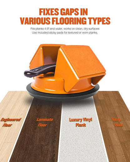 Atangee Floor Gap Fixer Tool for Laminate 5.1 x 5.3 x 4.3 inches, Orange