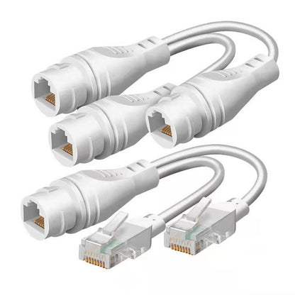 1 to 2 Adapter Network Splitter With Gasket/Rubber Plug/Case/Tailpipe Set