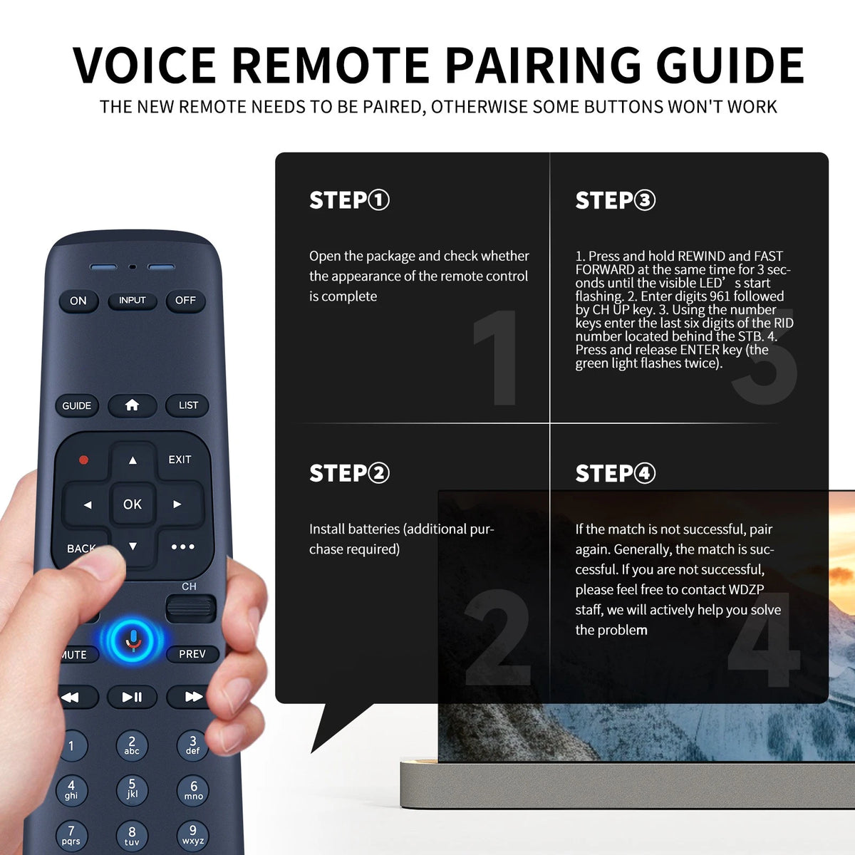 Remote Control For DirecTV AT&T TV Now RC82V 2nd Generation C71KW-200 C71KW-400