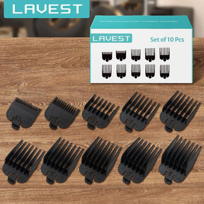 Clipper Guards Set Compatible with Wahl Clippers (Not for All 12PCS, Black