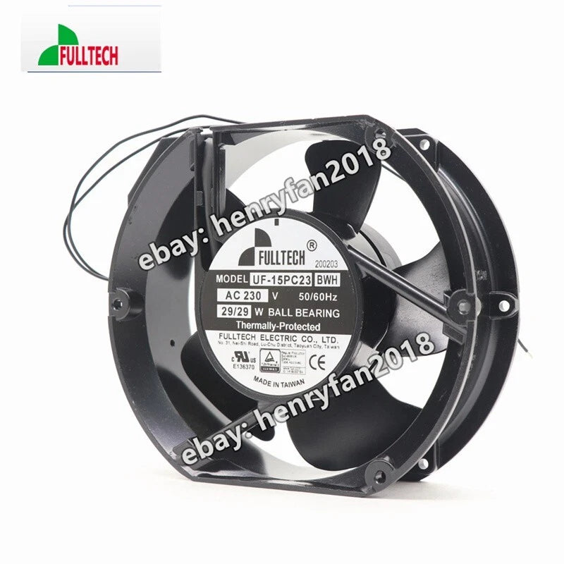 FULLTECH UF-15PC23 BWH Axial Fan AC 230V 172*150*51mm 29W Cabinet Cooling Fan