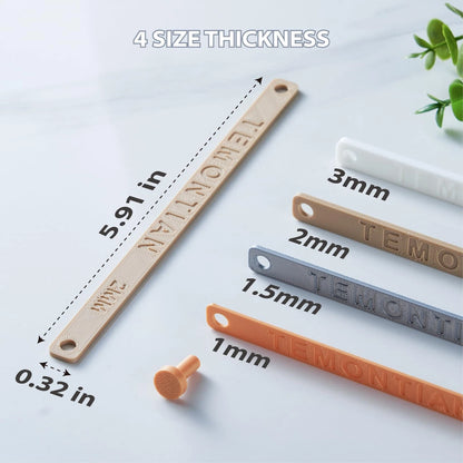TEMONTIAN Polymer Clay Depth Guide Set, 4-Pair 13 Thickness 1-7.5Mm