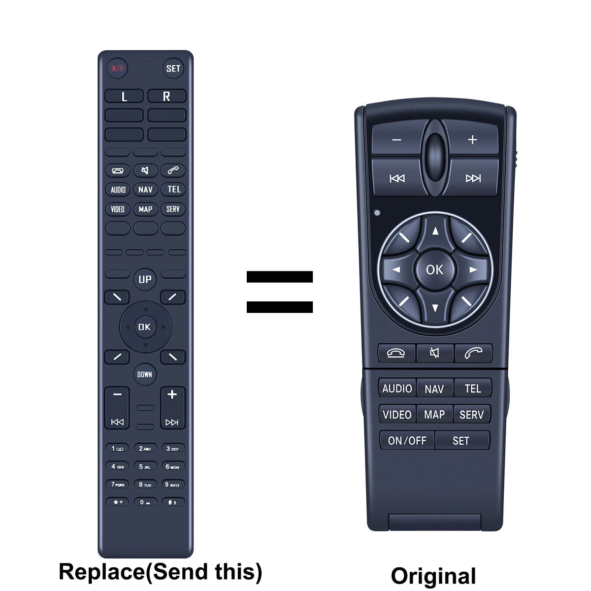 Remote For 08 years ago Mercedes S E ML GL CL Series Rear DVD Entertainment