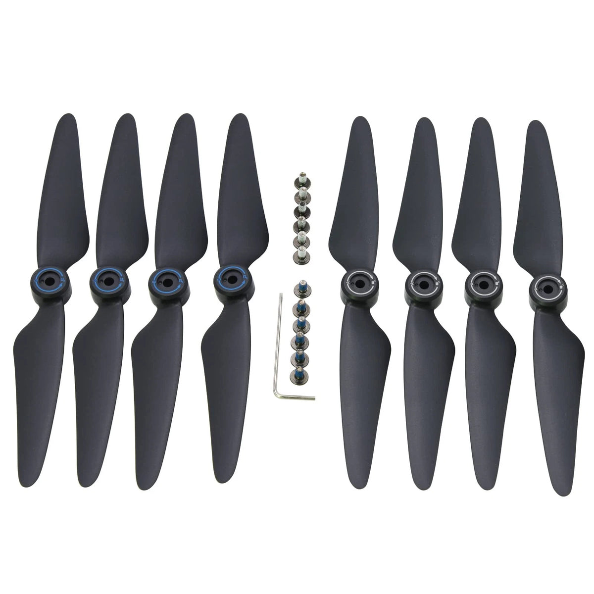 Blomiky 2 Sets 8 Pack F7 Foldable Propellers Replace Spare Pros Compatible...