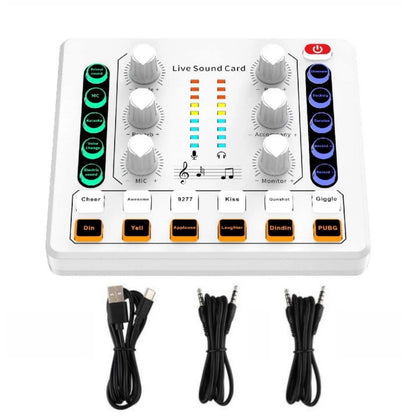 M8 Versatile Sound Card Body For Win/Mac OS/Android/IOS Wide Compatibility