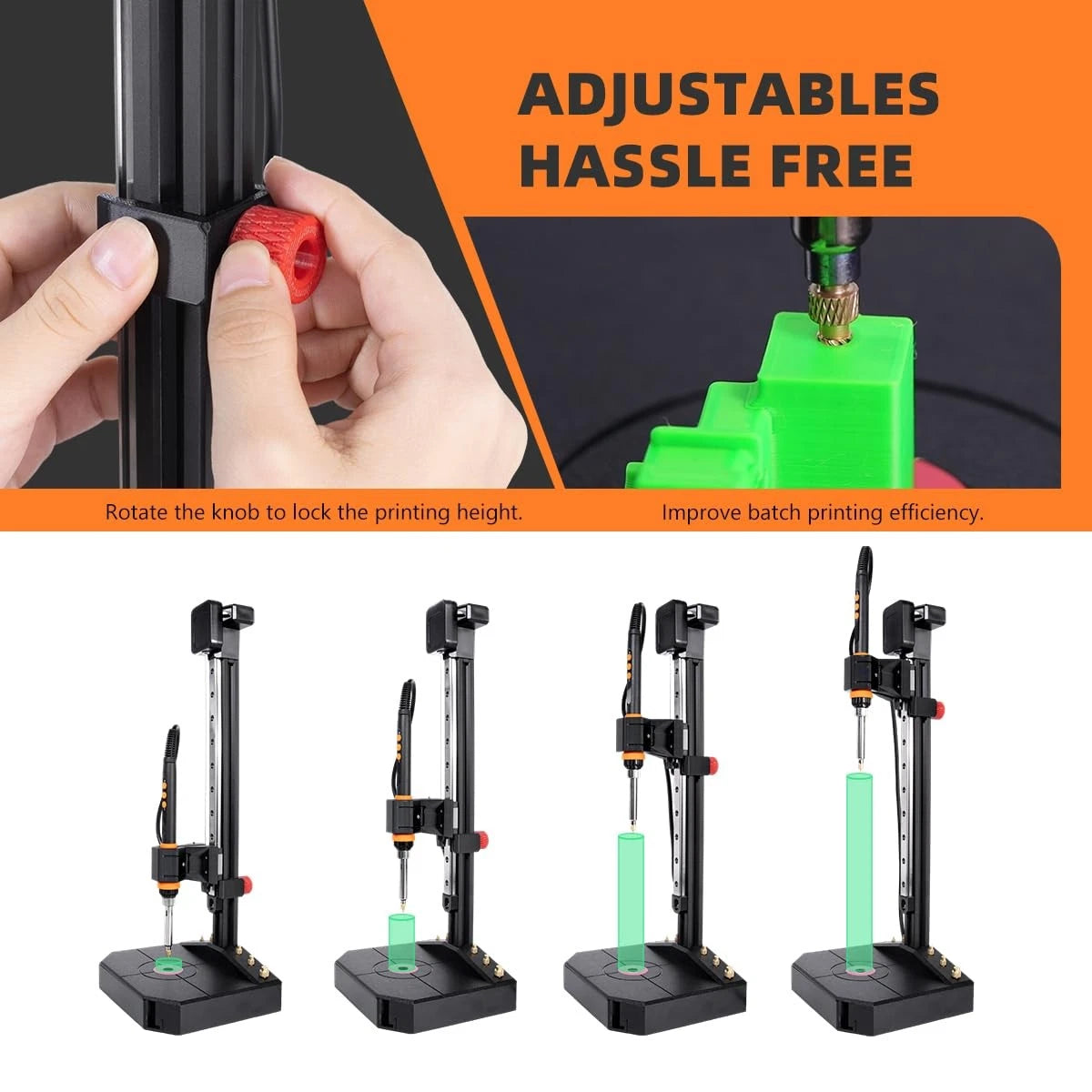 Heat Set Insert Tool with 90W Soldering Iron & Brass Inserts 3D Nutopress V2