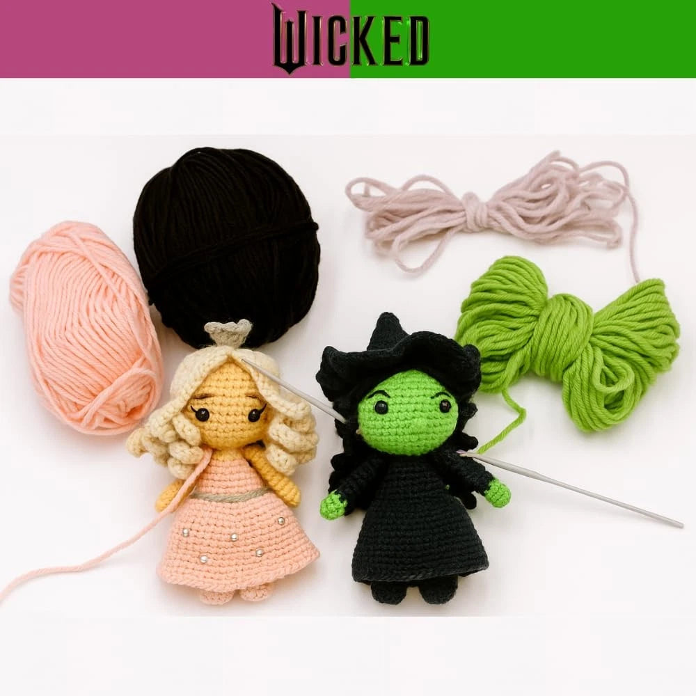 Innovative Designs Wicked Crochet Kit for Small, Elphaba and Glinda