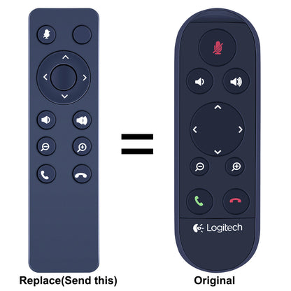 Replacement Remote Control For Logitech CC2000e ConferenceCam Connect