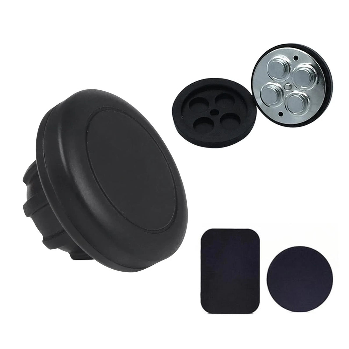 ThtRht 2 Pack Magnetic Phone Holder Mount Magnet and Metal Plate with Black