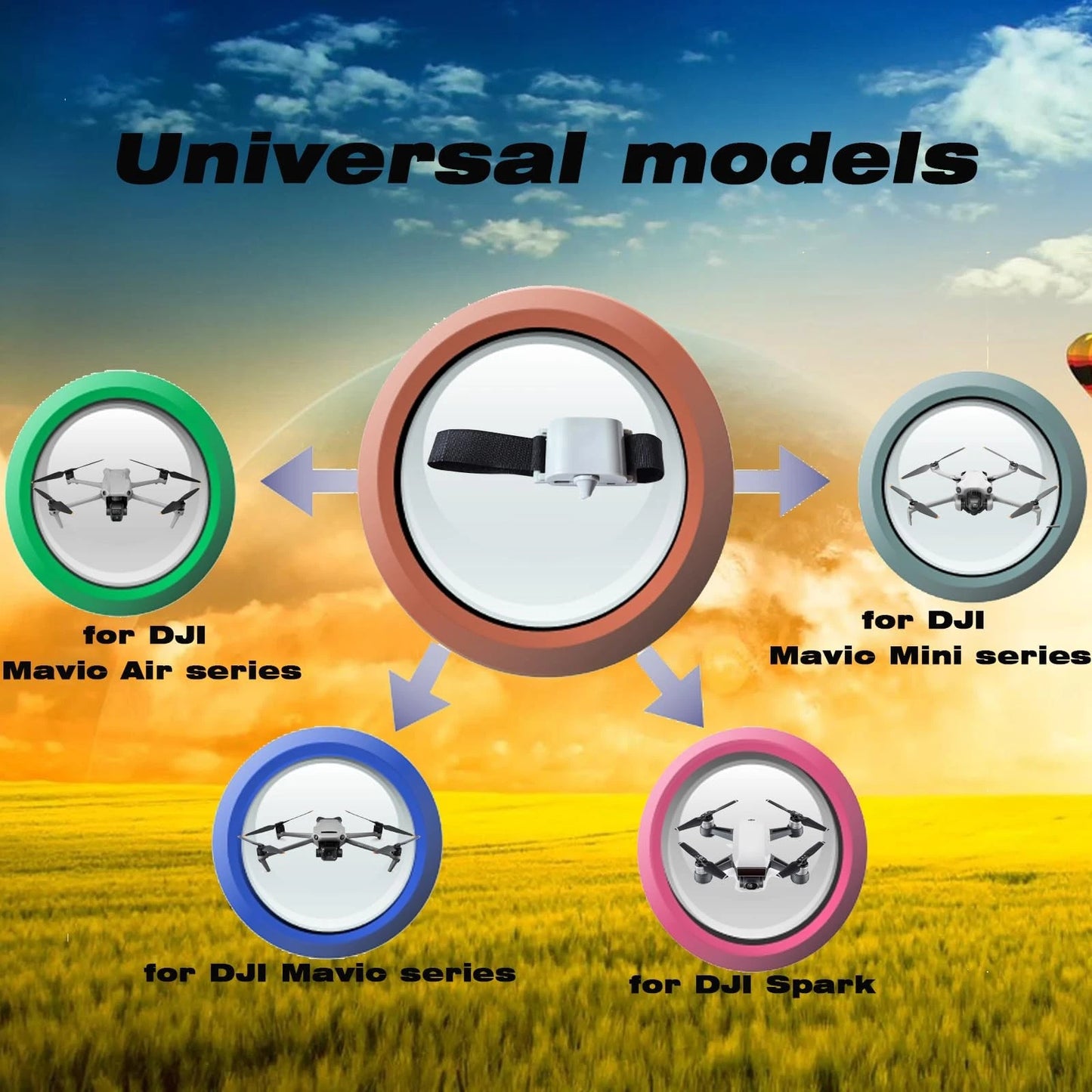 XTnueotr Universally 4 inches (L) x 2 (W) x 1 inch (H), Airdrop Device