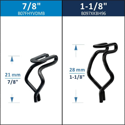 30Pcs Door Trim Panel Fasteners Retainer Clips Compatible with L= 7/8", Black