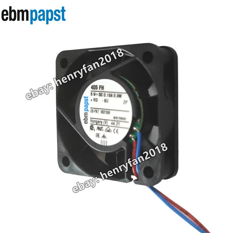 Ebmpapst 405FH Axial Fan 5VDC 0.18A 0.9W 6000RPM 40*40*10mm Cooling Fan