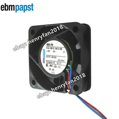 Ebmpapst 405FH Axial Fan 5VDC 0.18A 0.9W 6000RPM 40*40*10mm Cooling Fan
