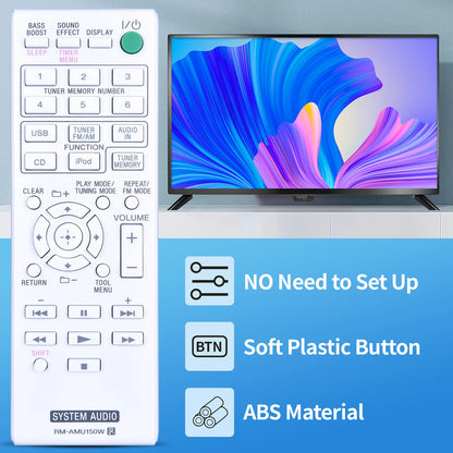 RM-AMU150W Remote Control For Sony Audio System CMT-V10IP CMT-V9 CMT-V9IF
