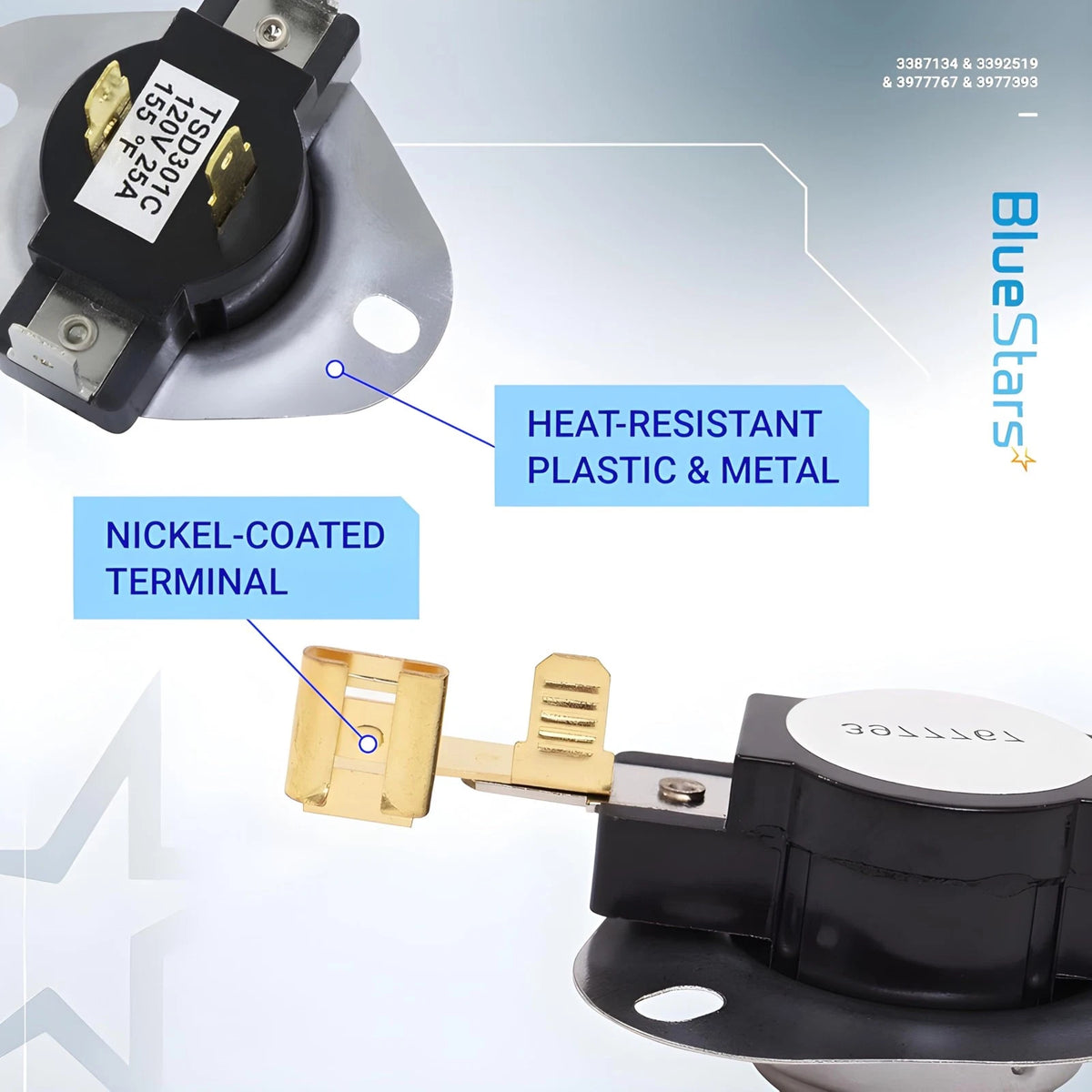 BlueStars [LIFETIME WARRANTY] 3387134 Cycling Thermostat 3392519 As Pictured