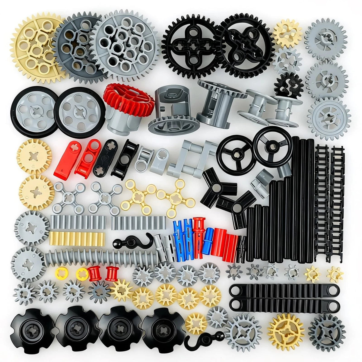 BroTex Technical Parts Pieces 1 inch x 1 x 0.98 inches, Gear Basic Set