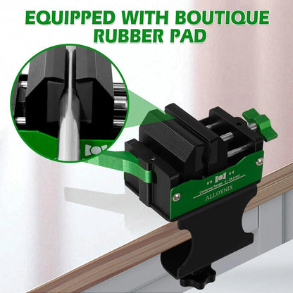 ALLOYNIX Golf Club Regripping Kit 2.0 No Drill Vise Clamp with 3mm Green