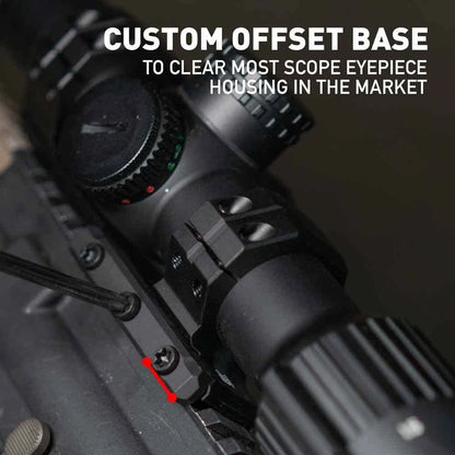 Monstrum Pro Series 7075 Aluminum Cantilever Scope Mount | 1 inch Black