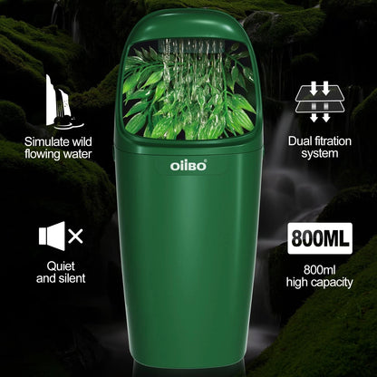 OIIBO Reptile Water Fountain Chameleon Dripper, Green