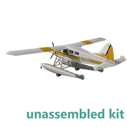 1:32 Paper DHC-2 Beaver Float Seaplane 3D Plane Aircraft Unassembled Kirt Gift