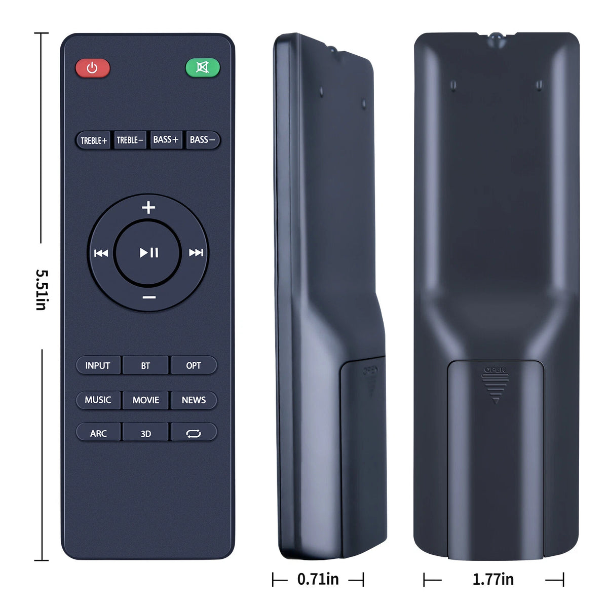 Remote Control For Wohome S99 Small TV 2.1 Sound Bar Soundbar Speaker System