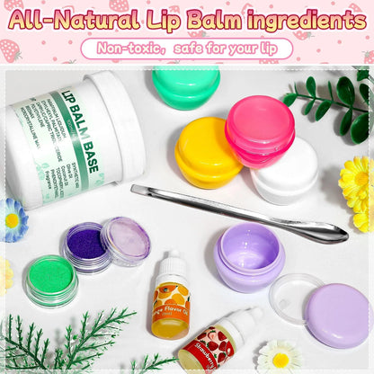 WhizToys 39Pcs Lip Balm Making Kit for Girls 48 Count (Pack of 1), Pink-Small