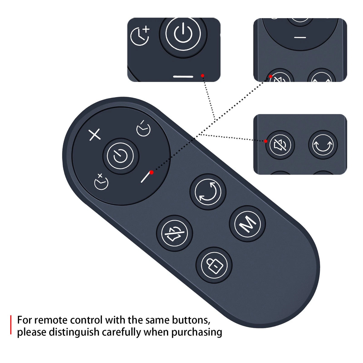 Remote Control For Abolee Tower Fan FTS011R
