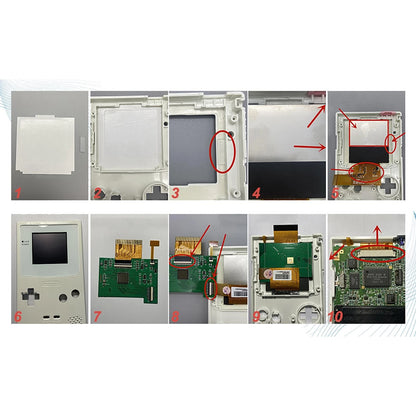 Touch Control Backlight LCD Screen Modification PCB Kit For Nintendo Game Boy E