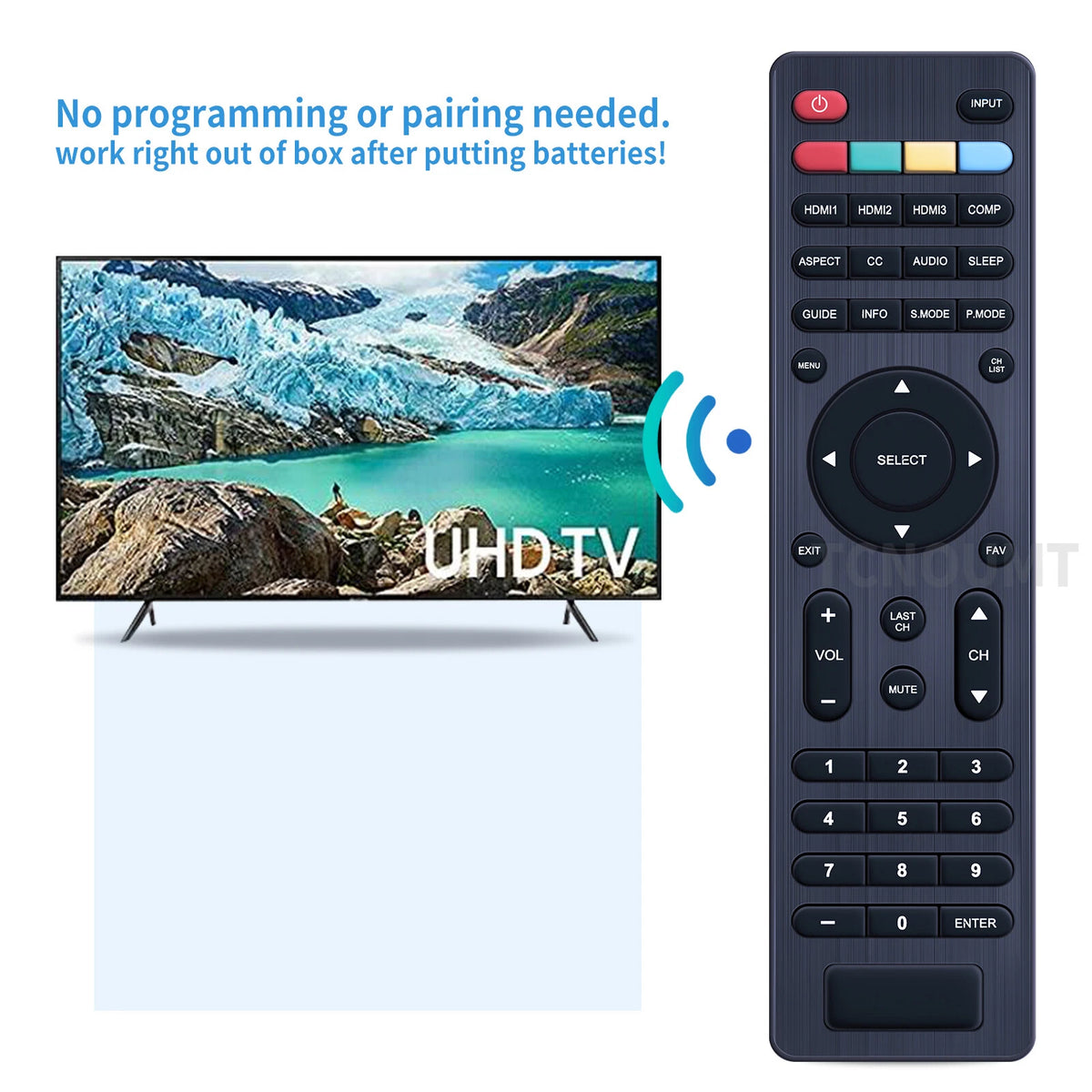 504Q4836101 Remote Control For Hitachi 4K ULTRA LED HDTV 32C11 40C301 40C311