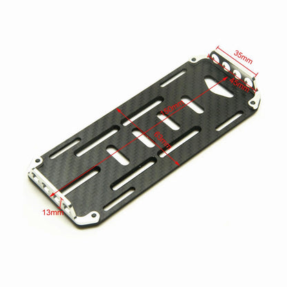 Carbon Fiber 2S 3S Battery Mount Plate Bass Stand For Axial SCX10 1/10 RC Car