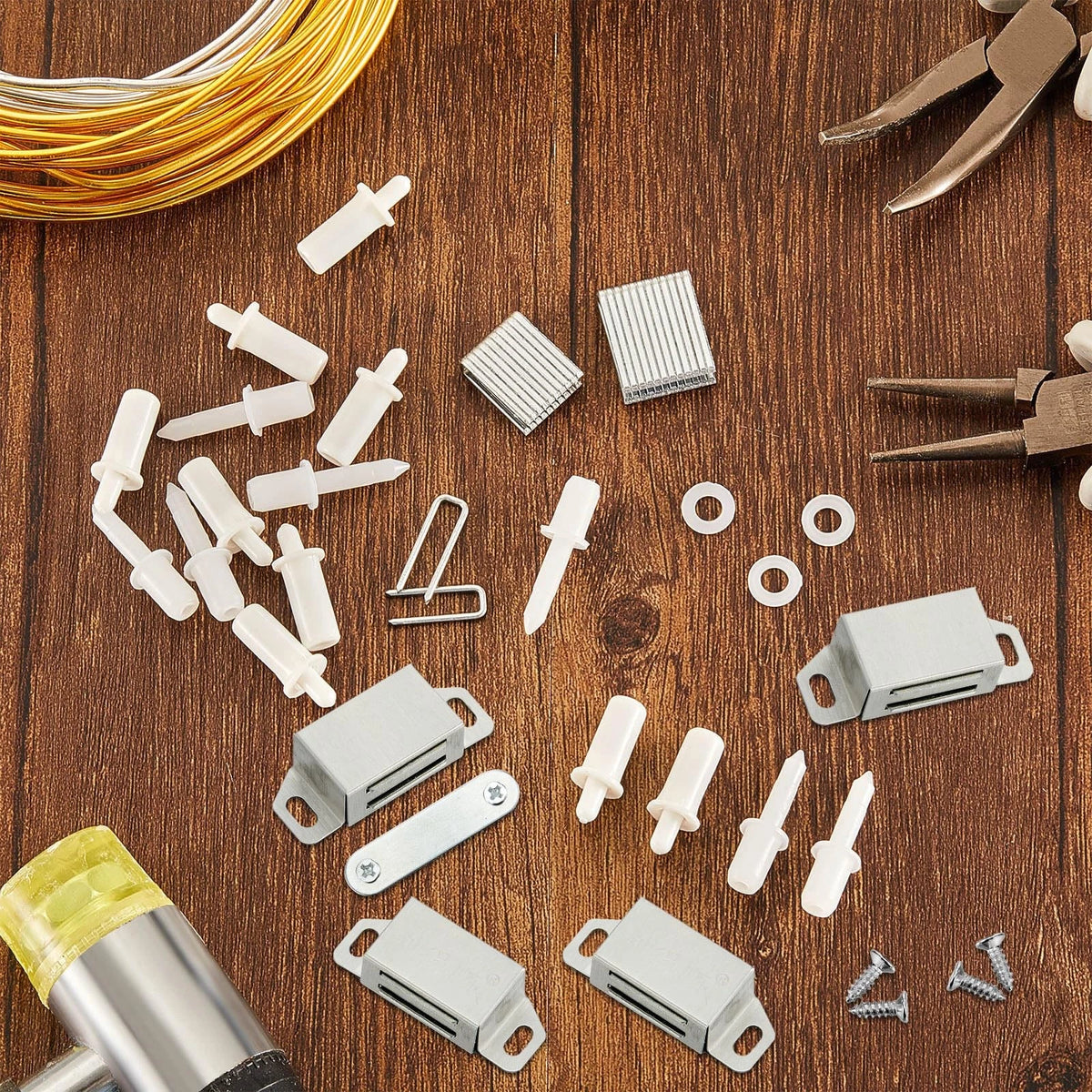 Jetec 125 Pieces Plantation Shutter Repair Kit Includes 85 Pcs Spring Loaded...