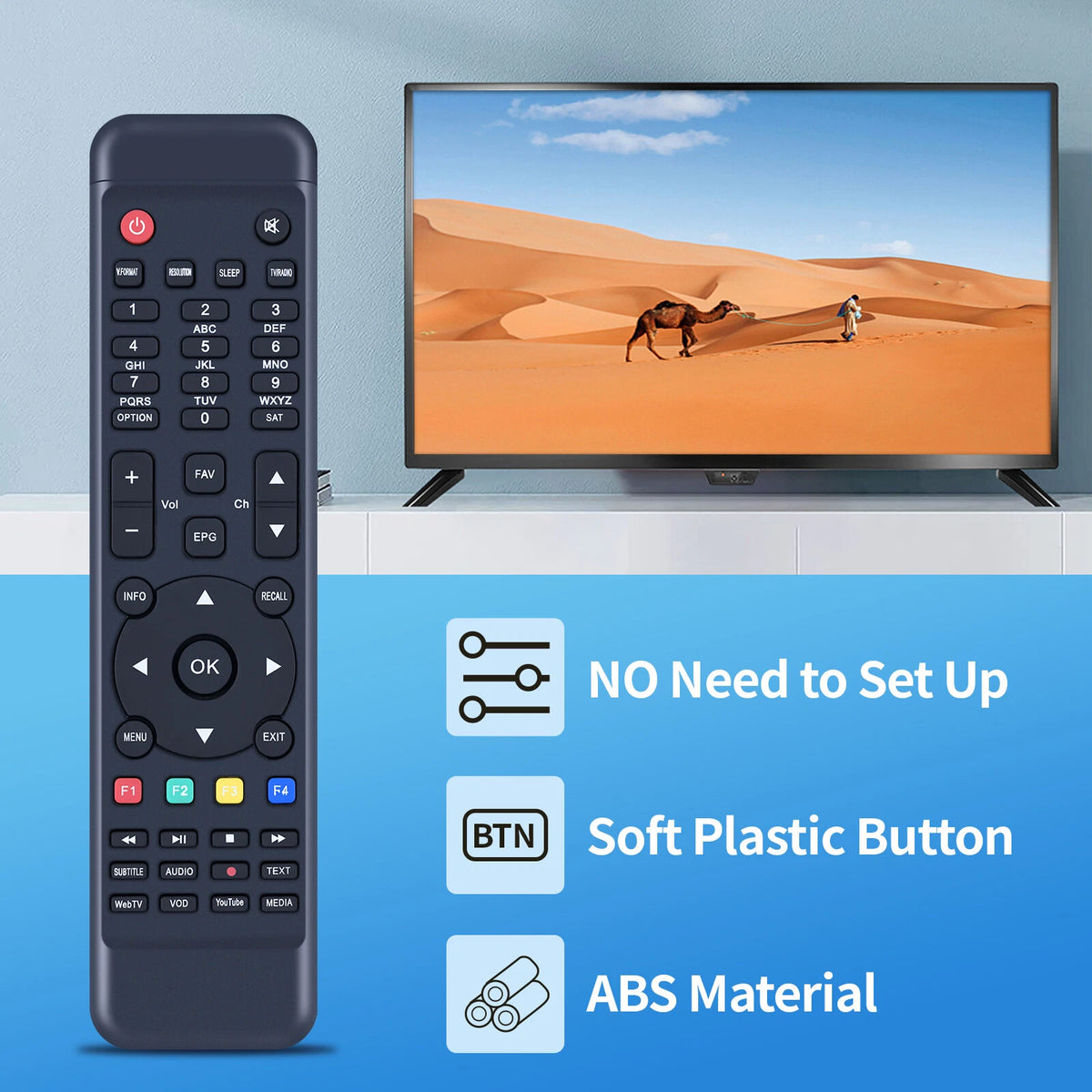 Remote Control For Octagon SX88+ Optima H265 Multistream HD Satellite Receiver
