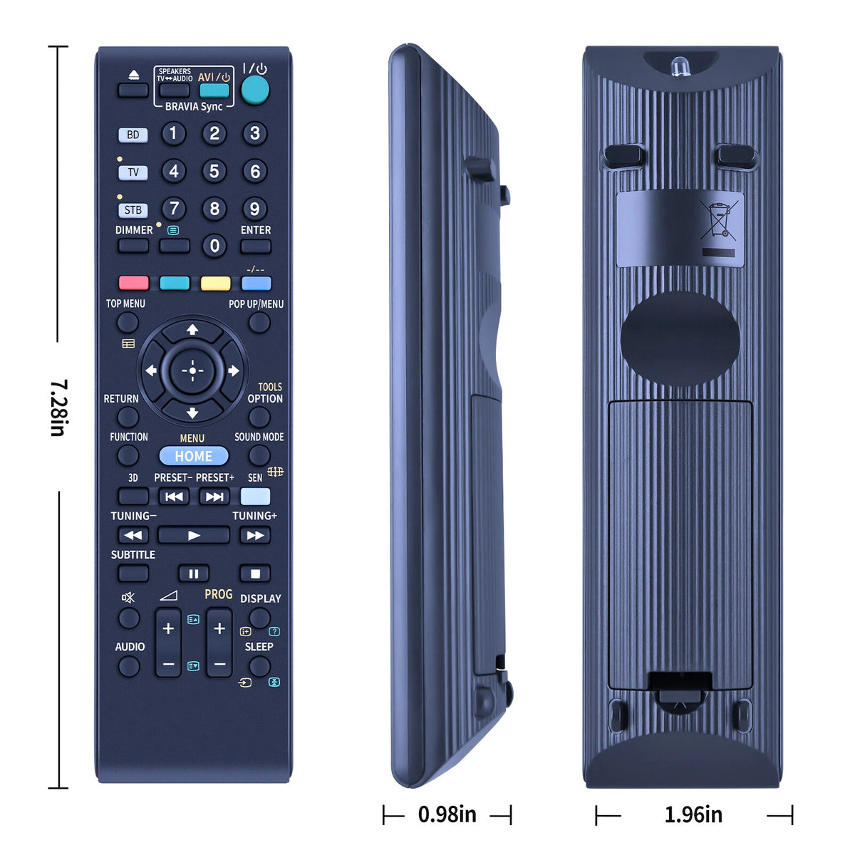 RM-ADP077 Remote Control For Sony Home Theatre System BDV-N890W BDV-NF720
