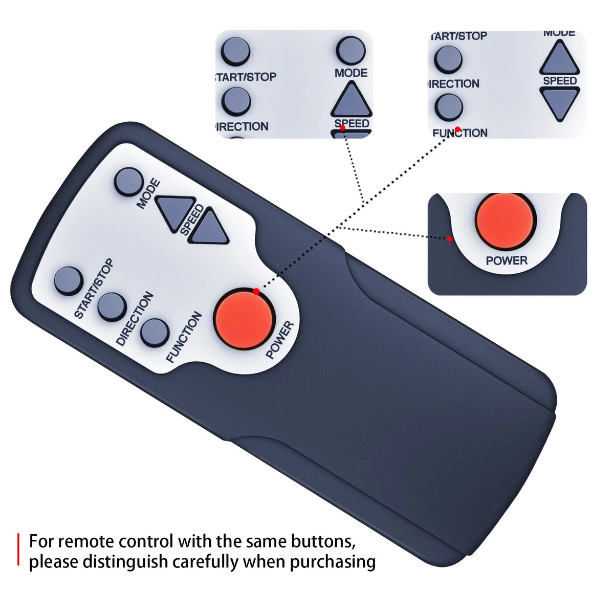 Replacement Remote Control For VIVURN 018 Under Desk Elliptical Machine