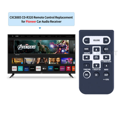 Replacement Remote Control For Pioneer CXC8885 CD-R320 Car Audio Stereo
