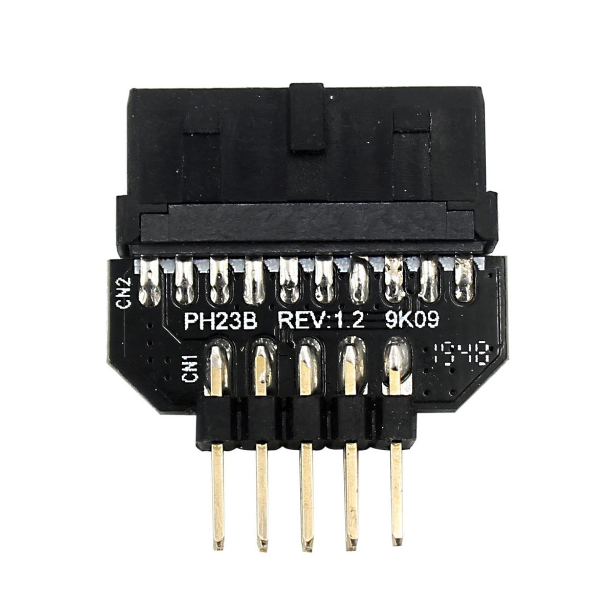 Black Panel Plug-in Adapter Computer Motherboard USB3.0 20pin To USB2.0 9pin,