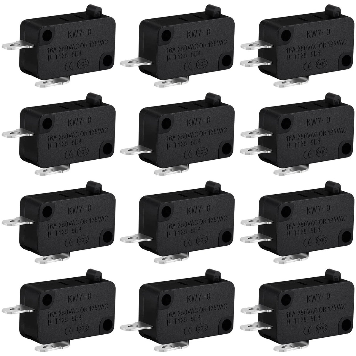 Weewooday 18 Pcs Microwave Door Switch Replacement Kit 16a 125/250v, as shown