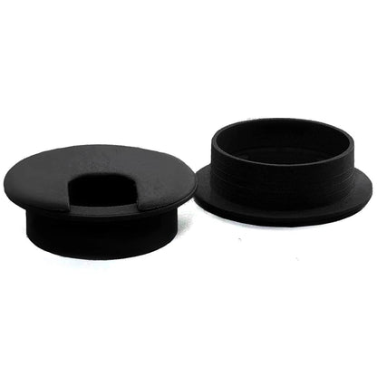 2pcs 2 Inch Desk Wire Cord Cable Grommets Hole Cover for 2 inches, Black-2Pcs