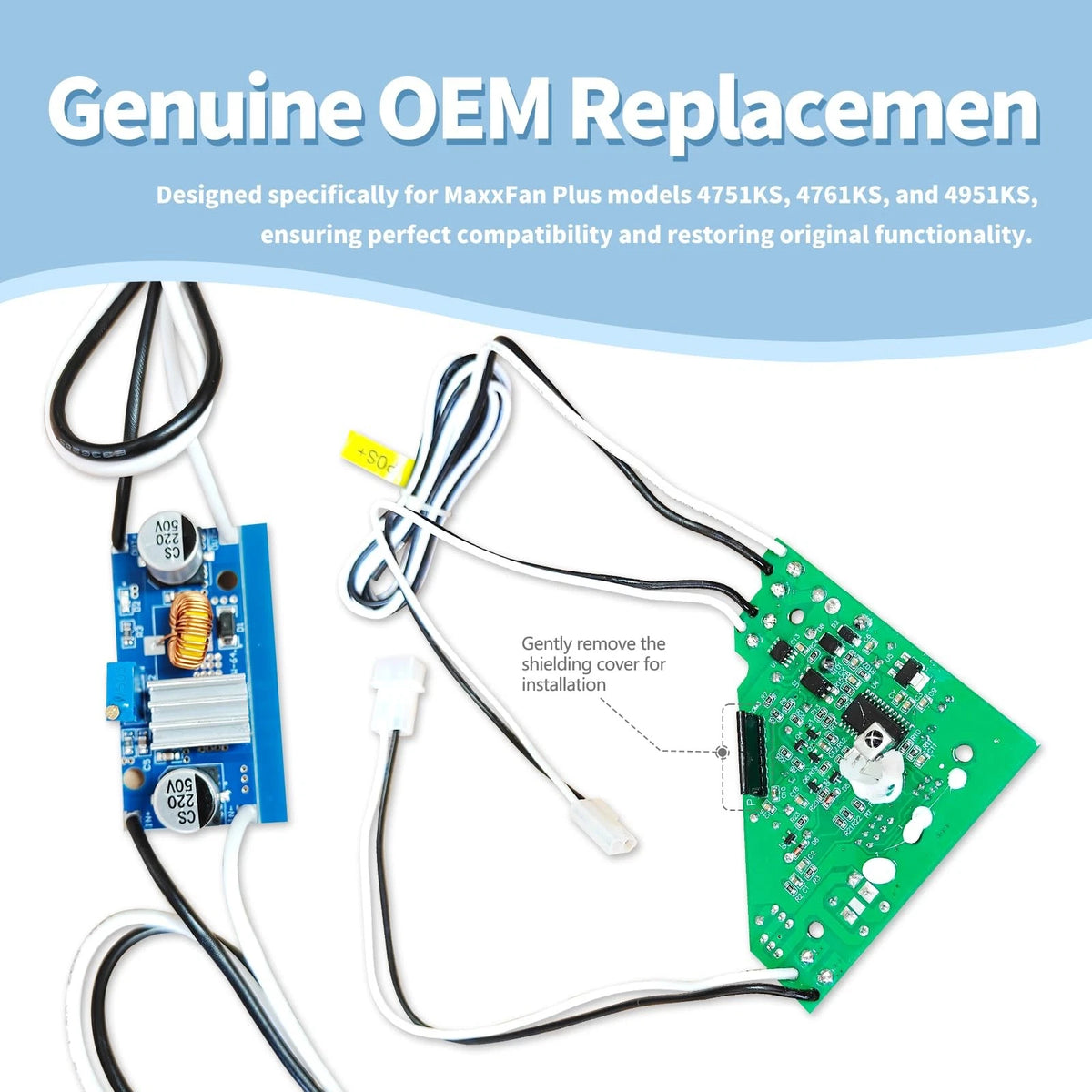 𝐔𝐩𝐠𝐫𝐚𝐝𝐞𝐝 10C21275K PCB Compatible with MaxxAir Electric inch, green