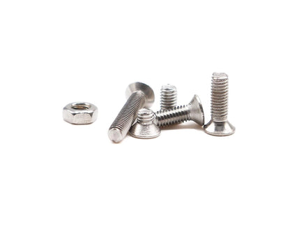 binifiMux 360pcs M3 Countersunk Head 304 Stianless Steel, silver