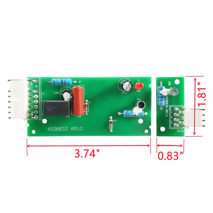 UcarSoon 4389102 W10757851 Refrigerator Ice Maker Sensor Control Board Green