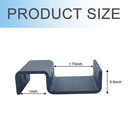 Compatible 1RU Recessed Rack Adapter-for 1.75" H x 19" W x ? D, black
