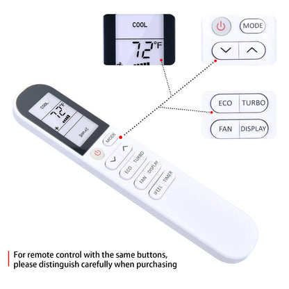Remote Control For Denali Aire 1DAC6K 1DAC10K 1DAC12K 1DAC15K 1DAC18K 1DAC24K
