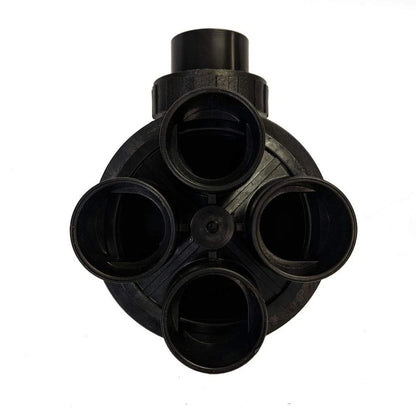FIMCO 1 ½” in 4 Outlet Indexing Valve with 2, 3 and 4 Zone Cams 1 1/2", Black