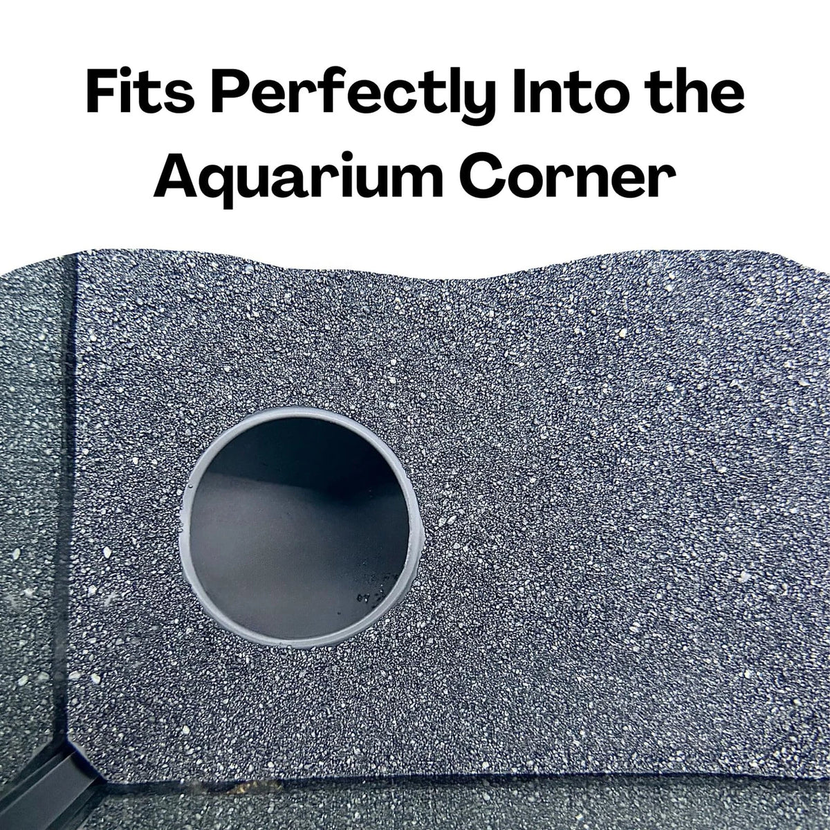Lucky Critter Aquarium Underground Corner Cave Natural Curve | Viewing Black