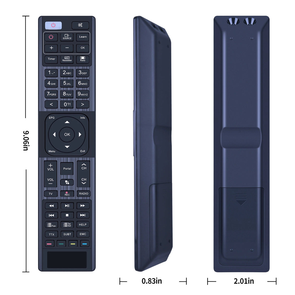 Replacement Remote Control For Protek X1 4K UHD DVB-S2 Sat Tuner Receiver