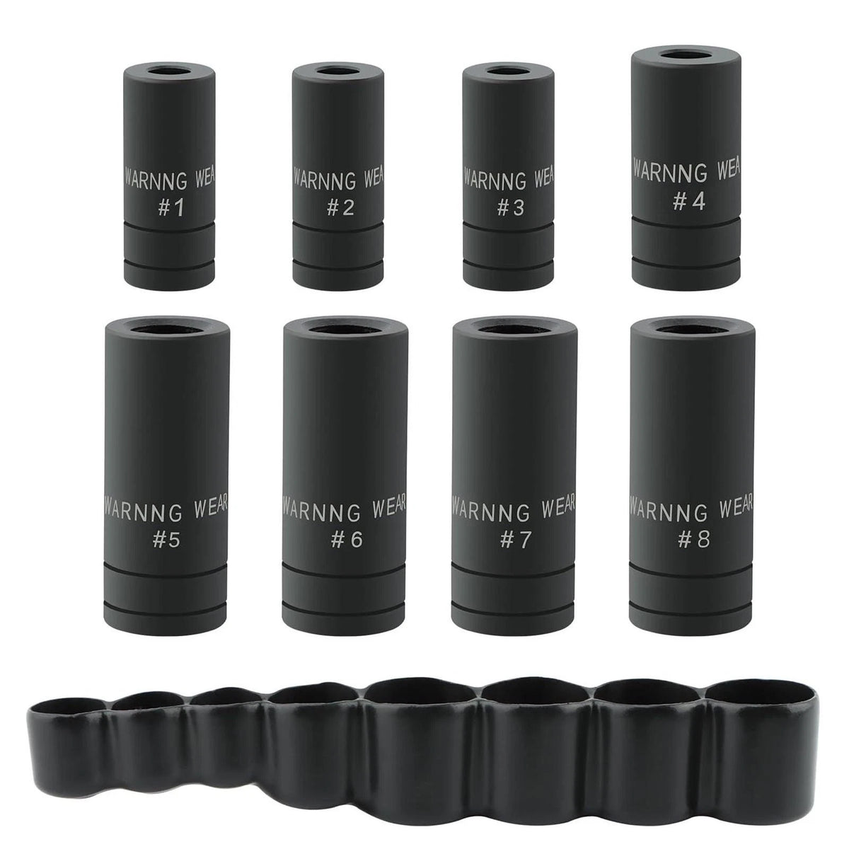 Black Coated Tap Socket Set 70500 8PCS for 1/4 Inch and 3/8 Inch Drive Sizes