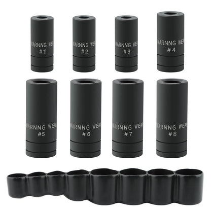 Black Coated Tap Socket Set 70500 8PCS for 1/4 Inch and 3/8 Inch Drive Sizes
