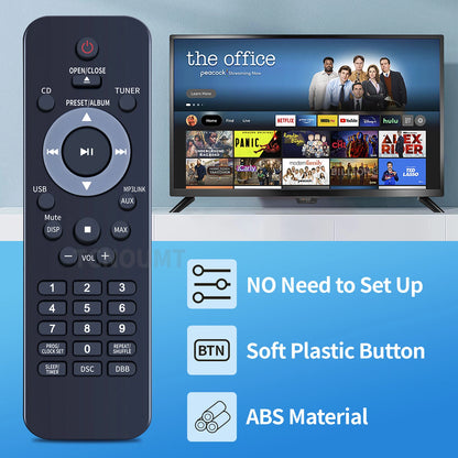 Remote Control For Philips DCM292 DCM276 DCM278 DCB852 Music Sound System