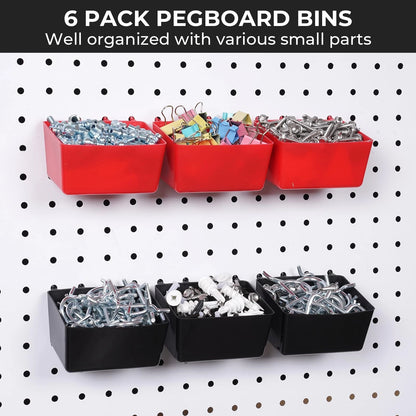 INCLY 126PCS Peg Board Organizer Accessories Kit, Pegboard 126 PCS, Silver
